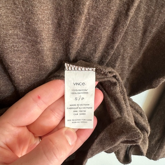 Vince Chocolate Brown Shirt - Picture 3 of 4